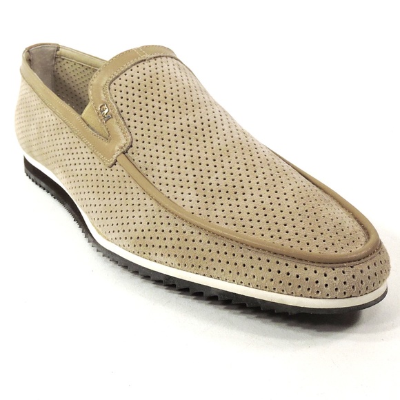 GOODMAN ?? MEN\'S BROWN SUEDE COMFORT FLAT LOAFERS main image 7